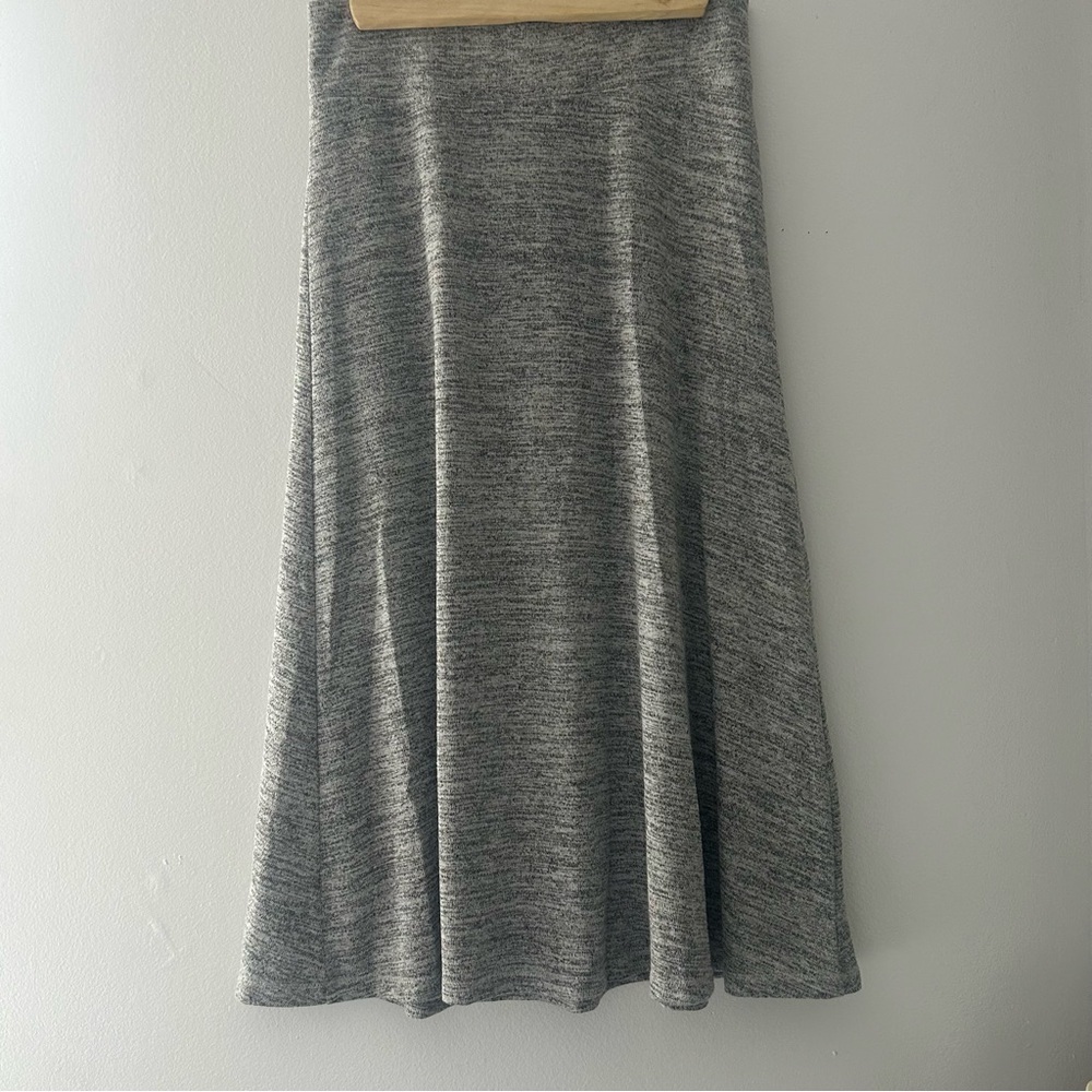 George Stretchy Midi Grey cotton Skirt  Size XS